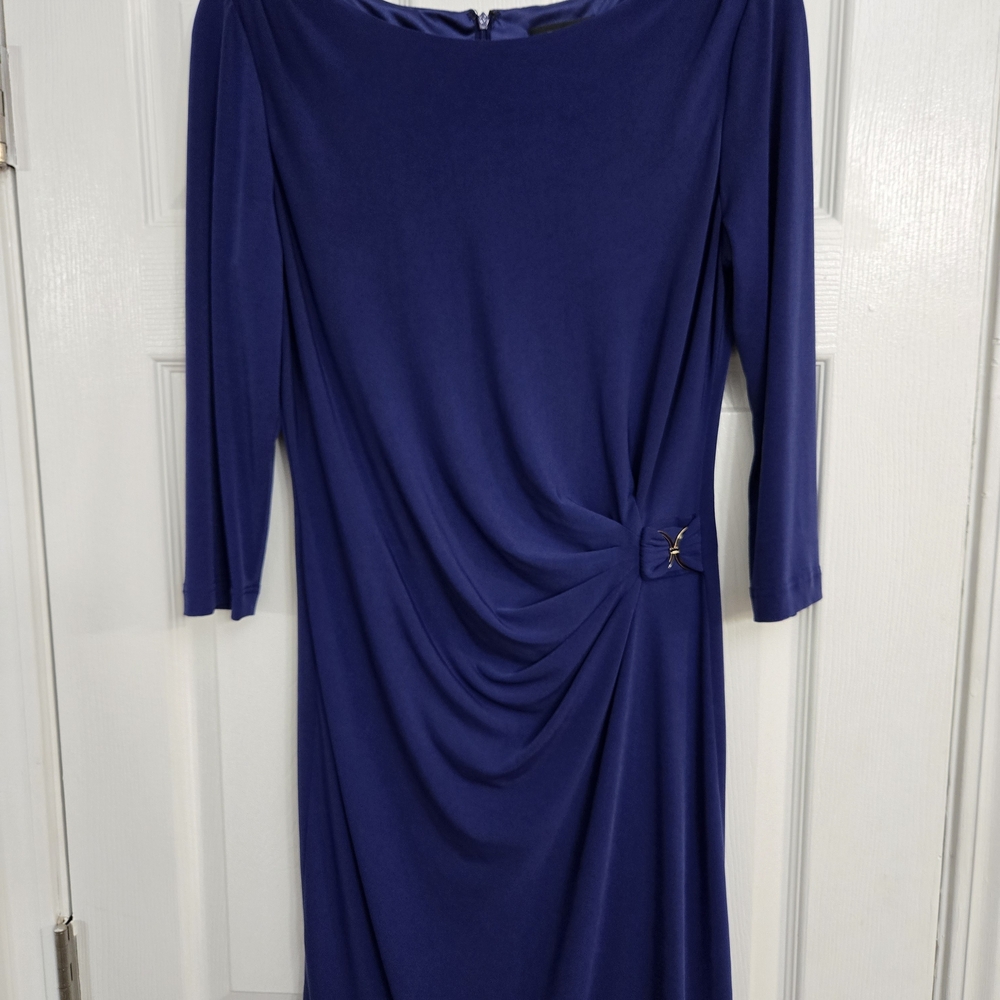 Chic Long Sleeve Blue Dress